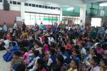 Students attending the Eid programme